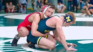 125 &ndash; Jack Medley {G} University of Michigan vs. Brady Koontz {R} Ohio State University