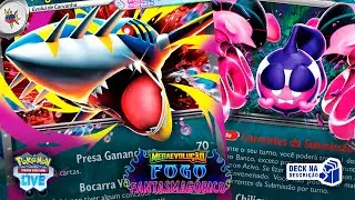 Mega Sharpedo EX + Pecharunt EX 🦈 Ferido e Perigoso 🦈 Deck na Descri&ccedil;&atilde;o - Pokemon TCG Live