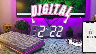 Reloj Digital 3D para tu Setup #shein / Tutorial para configurarlo