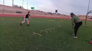 D-line and O-line drills with Coach Kyle #football #dlinedrills #olinedrills