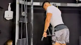 Triceps Cable Pushdown (Straight Bar)