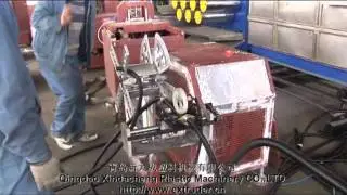 Single wall corrugated pipe production line