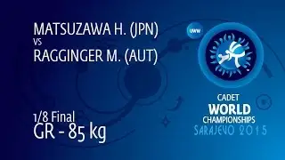 1/8 GR - 85 kg: M. RAGGINGER (AUT) df. H. MATSUZAWA (JPN) by TF, 8-0
