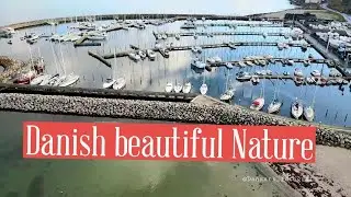 Beautiful Danish Landscape, Vedb&aelig;k havn, Denmark,Autumn 20,in 4k چشم انداز زیبای طبیعت دانمارک،پاییز
