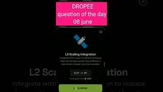 Dropee question of the day 08 june | Dropee question of the day@CryptoTechSunil