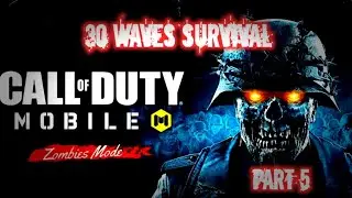 Call Of Duty Mobile Zombie Mode challenge 30 waves survival Part 5😨😨😨