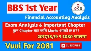 bbs 1st year Account// Exam analysis and important chapter for 2081// how to pass bbs 1st account//