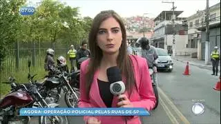 Pol&iacute;cia faz blitz contra motos irregulares em S&atilde;o Paulo