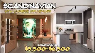 Modern Condo Redesign | Scandinavian Calm and Chinese Touch | $5,500 Condo Transformation