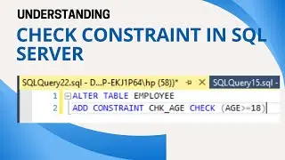 18 Check constraint in sql server