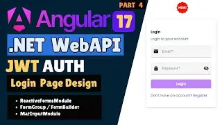 User-Friendly Login Page Design: Angular & ASP.NET Core Web API- Part 4
