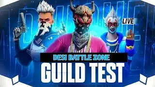 Desi Battle Zone Live Guild Test 😲😱 | Free Fire New Live Stream On🔥 😱 #Shortfeeds #freefire