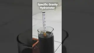 Oil Specific Gravity check in Hydrometer and Specific Gravity Meter Density