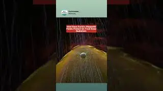 How does Earth's Magnetic Fields protect us from Solar radiation. #shorts