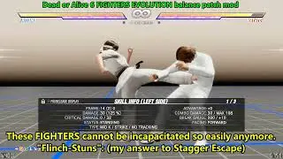 Hitomi's New Force-Tech and Flinch-Stun Combos & RANTING Dead or Alive 6 FIGHTERS EVOLUTION - Mod PC