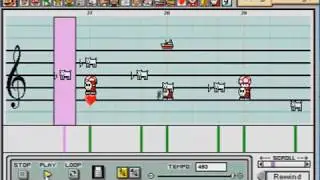 Skinner and the Superintendent song but it's played using Mario Paint
