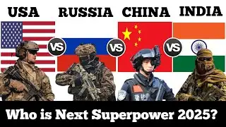 USA vs Russia vs China vs India Military Power Comparison 2025 | World military power | USA vs China
