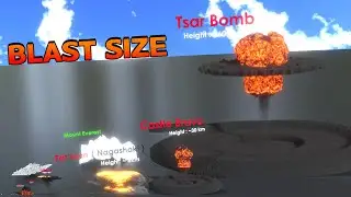 Blast Size Comparison || Nuke Scales in 3D world