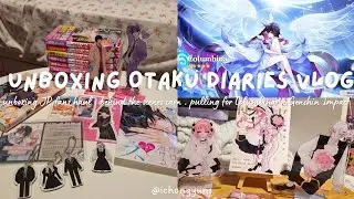 unboxing otaku diaries vlog | JP.fans mercari goods unboxing, pulling for columbina, shoujo manga