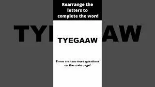 Word Rearrangement Quiz! Try One Question Vol.0150