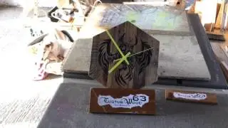 Reclaimed wood clocks