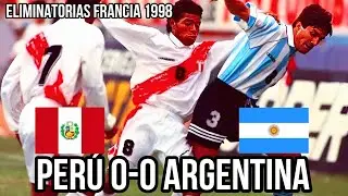Per&uacute; 0-0 Argentina | Eliminatorias Mundialistas Francia 1998