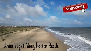 Bacton Beach in 4K | Stunning Drone Flight Over Norfolk Coastline | DJI Mini 4 Pro