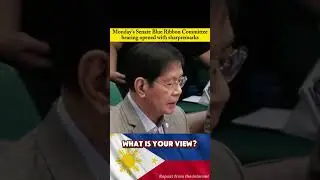 Monday&rsquo;s Senate Blue Ribbon Committee hearing opened with sharpremarks#fyp#bbm #senate #Philippines