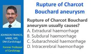 Rupture of Charcot Bouchard aneurysm