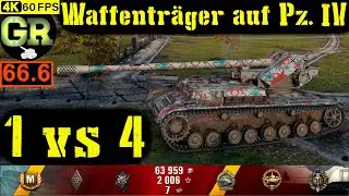 67_World of Tanks Waffenträger auf Pz. IV WoT Replay - 9 Kills 5.2K DMG(Patch 1.4.0)