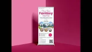 Modern Pull Up banner design for real estate