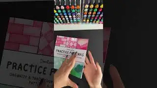 Simple Pattern Practice Coloring Logbook for all your Techniques and Textures - 280 Practice Blocks