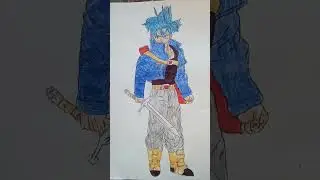 draw future trunks like this short and subscribe my channel #shorts #dbs #dbz