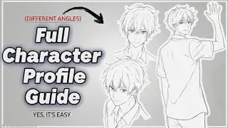 How To Draw Male Character Profile In Different Angle | IT'S REALLY EASY