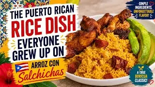 The Puerto Rican Rice Dish Everyone Grew Up On 🇵🇷 | Arroz Con Salchichas