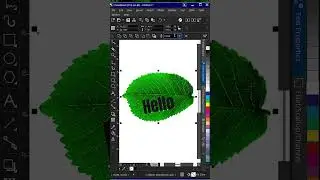 Leaf Effect in Coreldraw   Image Manipulation #coreldraw #motionupbuzz #leaf