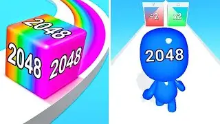 Man Runner 2048 vs Jelly Run 2048 | Android iOS Gaming Walkthrough | Max Gameplay CM9090