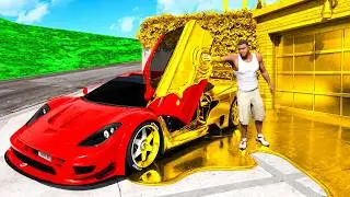 GTA 5 but EVERYTHING I Touch Turns GOLD!