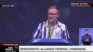 DA Federal Congress l UMngeni Local Municipality mayor Christopher Pappas address congress