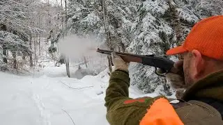 Tracking a buck on snow | Vermont Muzzleloader | 2024