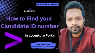 How to find your Candidate ID Number in accenture Portal || #accenture #accenturejobs