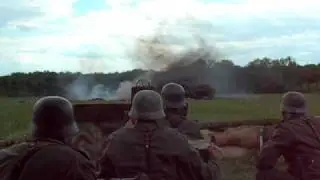 WW2 REENACTING Anti Aircraft FlaK Gun 20mm - German Wehrmacht - Eastern Front Battle