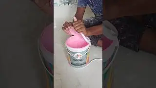 Indigo luxury emulsion apply 😀#shorts #painting #asianpaint
