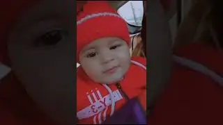 cute baby say papa