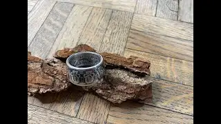 Coin Ring .999% pure Silver Badlands Bullion
