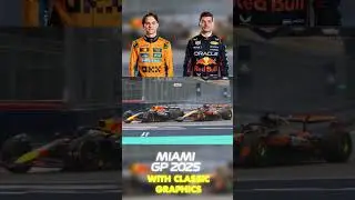 Oscar Piastri OVERTAKES Max Verstappen in Miami Grand Prix with Classic Graphics! #f1
