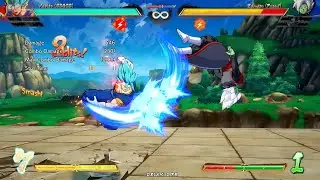 DBFZ Vegito Double Side Switch Combo Jump Cancel After His Shields Up