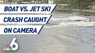 Terrifying Boat vs. Jet Ski Crash Caught on Camera