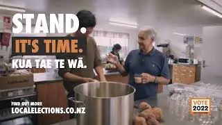 Northland Local Elections 2022 - Stand. It's time. Kua tae te wā.