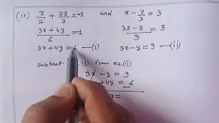 Class 10 maths chapter 3 ex. 3.3 question 1 part 4 solutions |